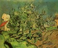 Landschaft mit drei Bäumen und ein Haus Vincent van Gogh